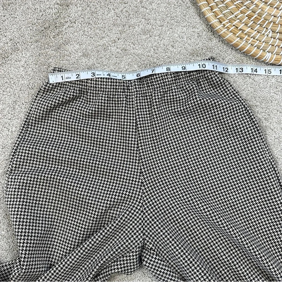 Bryn Walker Palazzo Soft Knit Pull On Pants Houndstooth Wide Leg Nero/Latte XXS - Picture 13 of 16